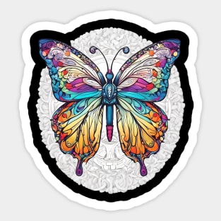 Colorful Butterfly Sticker